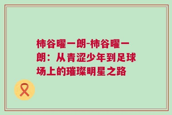 柿谷曜一朗-柿谷曜一朗：從青澀少年到足球場(chǎng)上的璀璨明星之路