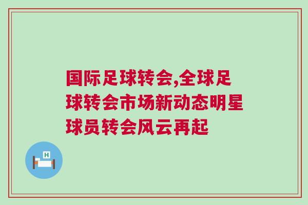 國際足球轉(zhuǎn)會,全球足球轉(zhuǎn)會市場新動態(tài)明星球員轉(zhuǎn)會風(fēng)云再起