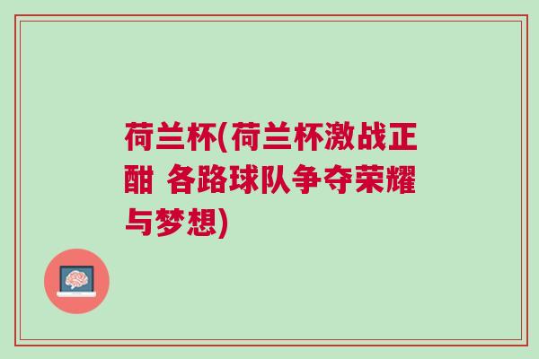 荷蘭杯(荷蘭杯激戰(zhàn)正酣 各路球隊(duì)爭(zhēng)奪榮耀與夢(mèng)想)